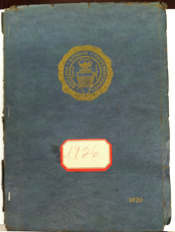 1926 HHS Yearbook Cover